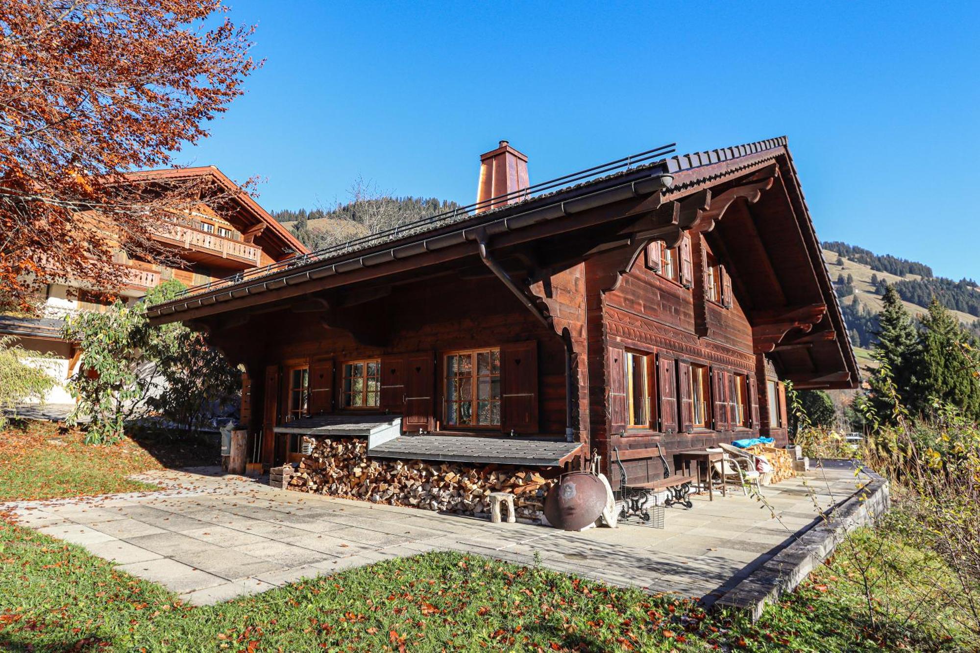 Villa Les Jumelles Gstaad Exterior foto